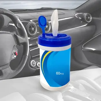 

Wipes Cars Interior Cleaning Detail Washing 60 Sheets/Pack Portable 75% Alcohol Wet Wipes Antiseptic Cleaning Wipes Wet Wipes