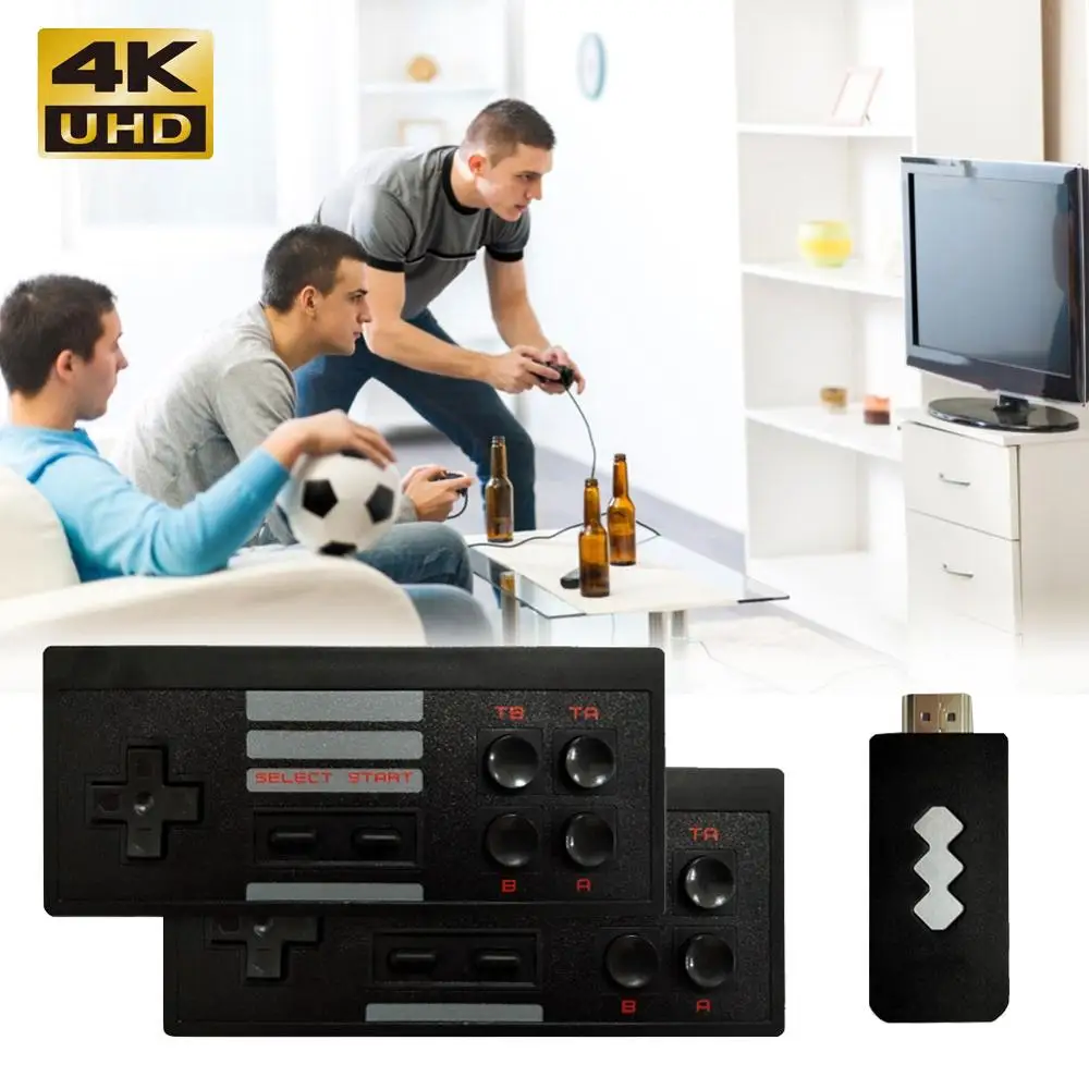 

New 4K HDMI Video Game Console Built in 568 Classic Games Mini Retro Console Wireless Controller HDMI Output Dual Players