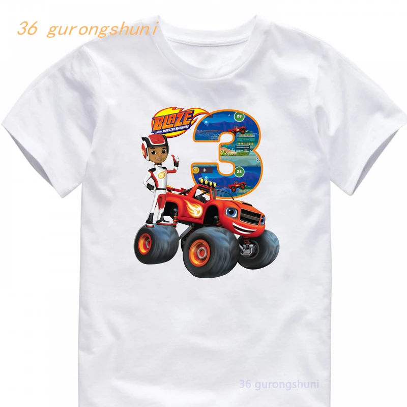 Maglietta Del Fumetto Anime Per Ragazze Maglietta Della Ragazza Dei Bambini Abbigliamento Per Bambini Abbigliamento Per Ragazzi Blaze And The Monster 