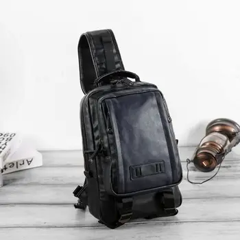 

Fashion Men Boys PU Shoulder Bag Messenger Bag Casual Waist Pack Crossbody 63HC