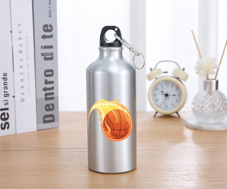 

Outdoor Bicycle Water Bottle with Straw Cartoon Animal Print Sports Drink Bottles Eco-friendly with Lid Cycling Hiking Camping