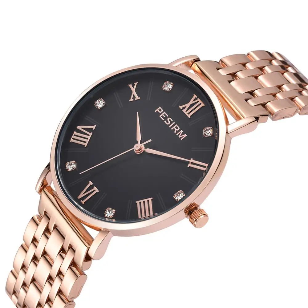 Koop PESIRM Vrouwen Jurk Horloges Luxe Merk Dames Mode Waterdichte Rvs Femme Horloges