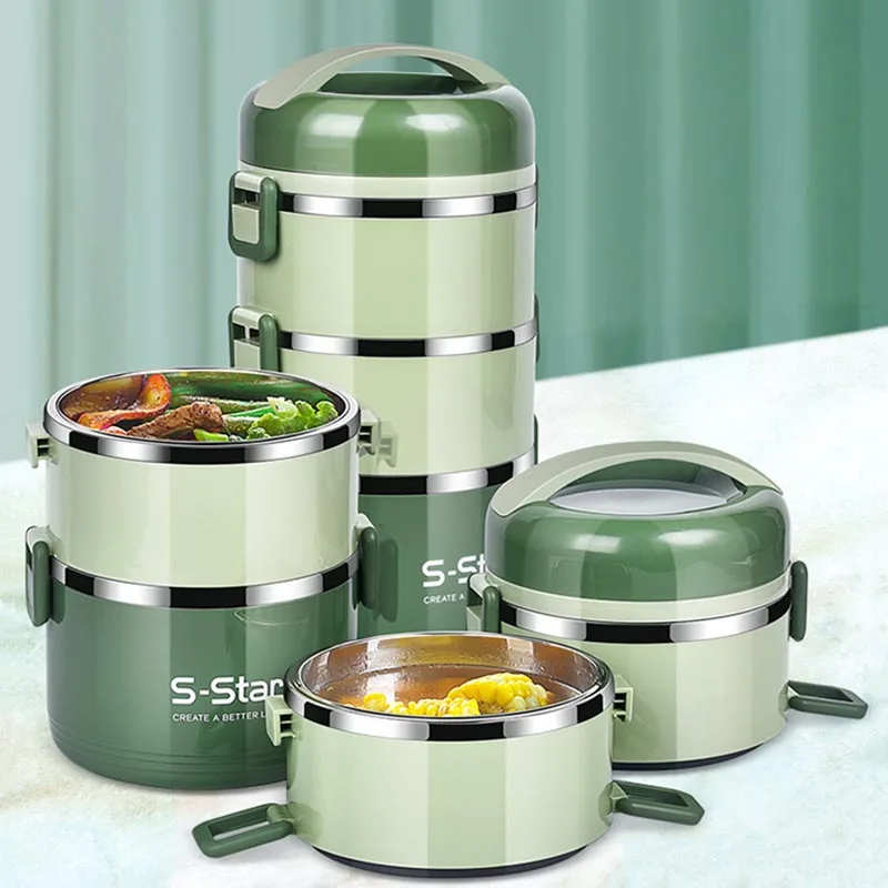 

304 Stainless Steel Thermal Lunch Box Japanese Food Container Picnic Portable Lunchbox School Kids Bento Box Kitchen Accessories