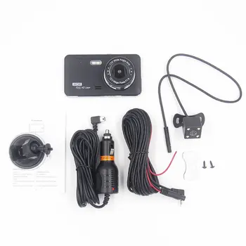 

4 Inch Ips Hd 1080P Car Driving Recorder Front And Rear Double Lens Support Reversing Image Parking Monitoring