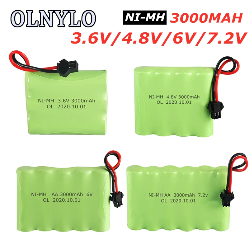 3 6 V/4 8 V/6V/7 2 V 3000 мА/ч металл гидридных или никель AA3000mah Перезаряжаемые Батарея