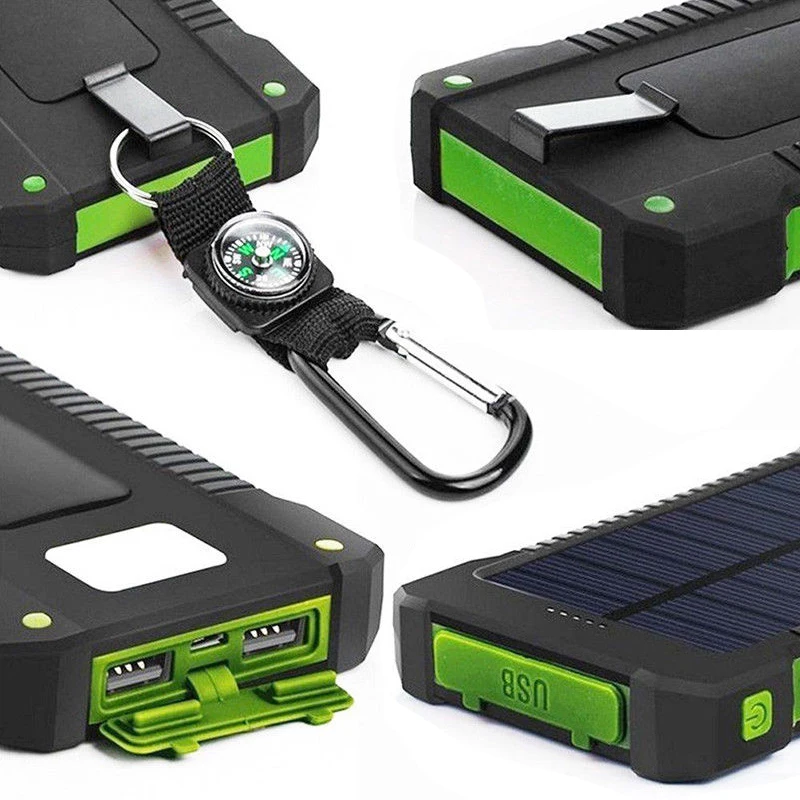1 шт. DIY водонепроницаемый двойной USB+ без батареи Солнечный светодиодный 50000 мАч банк питания зарядное устройство чехол 14,9 см X 7,4 см X 1,8 см