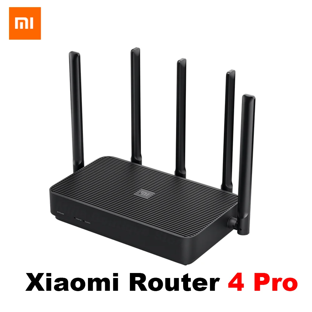New Xiaomi Mi Router 4 Pro 4Pro Gigabit Dual-Band 1317Mbps 2.4G/5.0GHz Wireless Wifi Repeater with 5 High Gain Antennas | Электроника