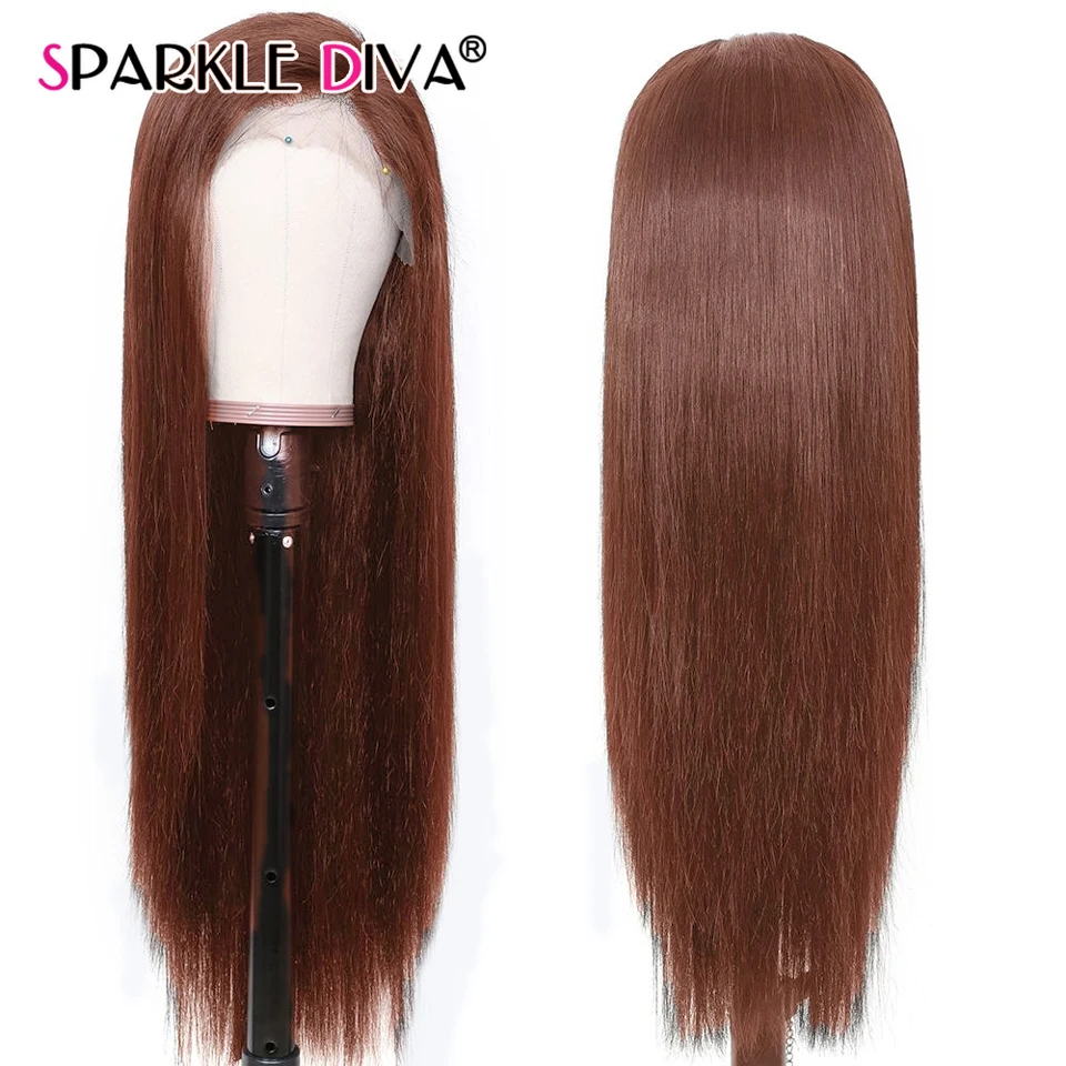 

13*1 Straight Lace Front Human Hair Wigs Pre Plucked #4 #1 Lace Front Wig 150% Density Peruvian Remy Human Hair Wigs For Women