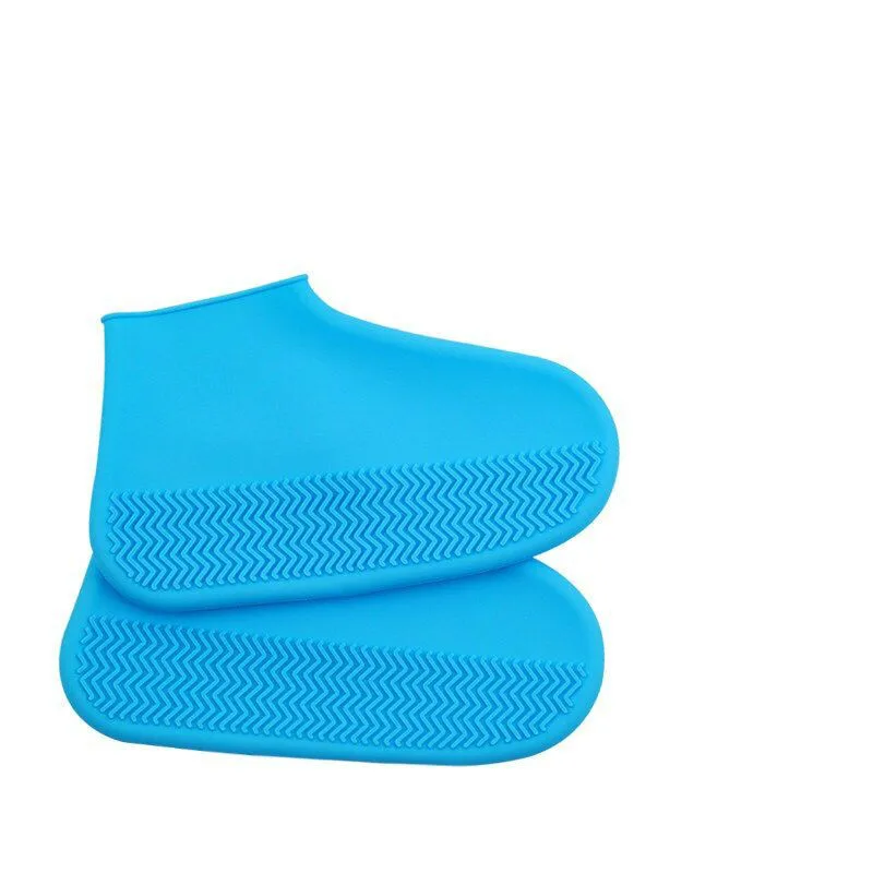 As the pic2 Waterproof Shoe Covers Cycling Rain Reusable Overshoes Silicone Latex Elastic Shoe Covers Protect Shoes Accessories Dust Covers - Цвет: As the pic2