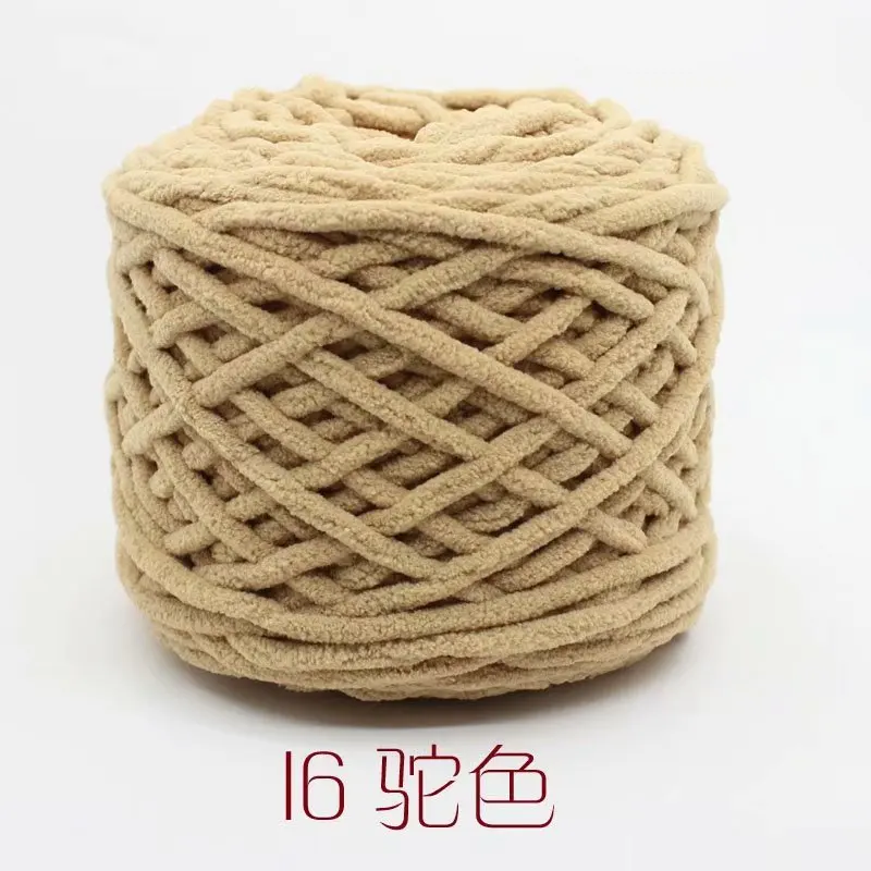 as shown 7 s/1 Chenill бархатная пряжа для вязания 165 г/мяч массивная синель пряжа акрил для DIY - Цвет: as shown