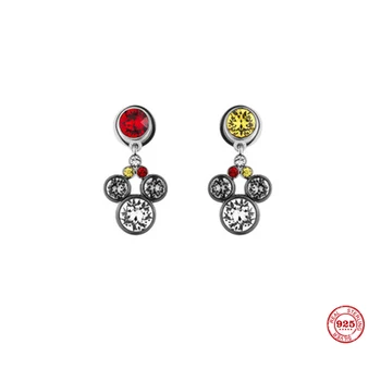 

2020 New Fashion Charm Sterling Silver Original 1:1 Copy, Mouse Stud Earrings Women Luxury Jewelry Gifts