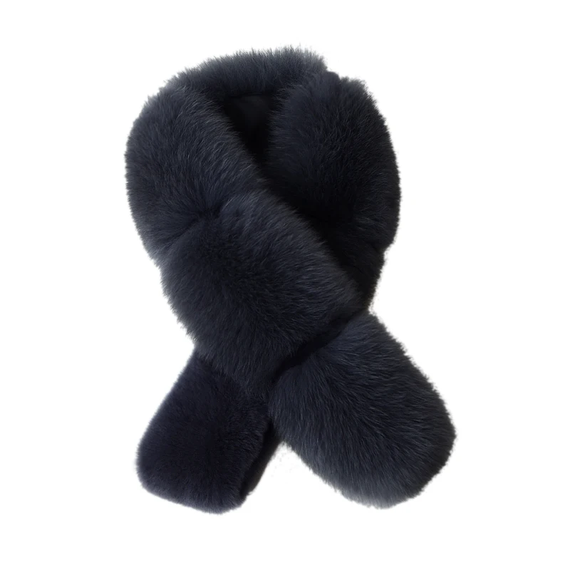 

Fox fur scarf real fur scarf Korean style lady's winter new style versatile Rex rabbit plush thickened warm fur collar
