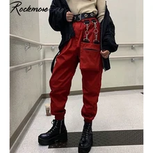 Rockmore Harajuku Ribbon Cargo Pants Women Plus Size Joggers Winter Sweatpants Trousers Black Loose Wide Leg Sweat Pants Femme Rockmore Harajuku Ribbon Cargo Pants Women Plus Size Joggers Winter Sweatpants Trousers Black Loose Wide Leg Sweat Pants Femme