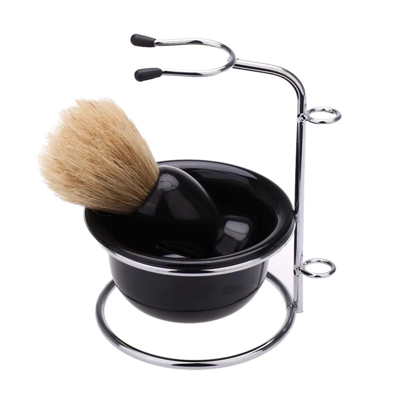 Men s Drip Shaving Acrylic Stand Holder Wet Shaving Beard Brush Bowl Razor Stand Barber Tool 3