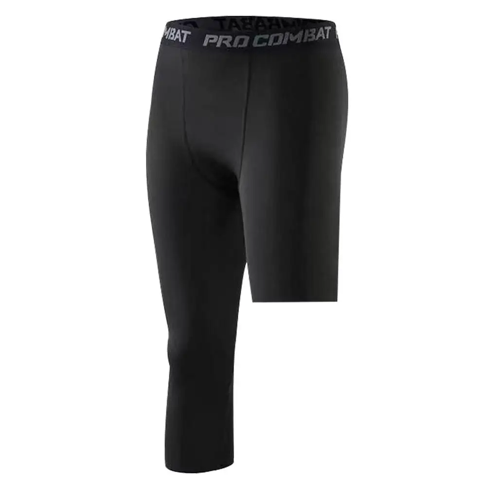 Men Compression Pants One Leg 