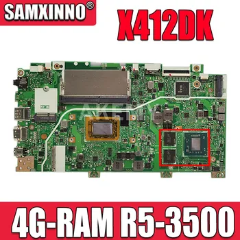 شراءX412DK اللوحة الرئيسية ل ASUS Vivobook X412DK A412D F412D X412D اللوحة الأم لأجهزة الكمبيوتر المحمول 4G-RAM R5-3500(V2G) GPU
