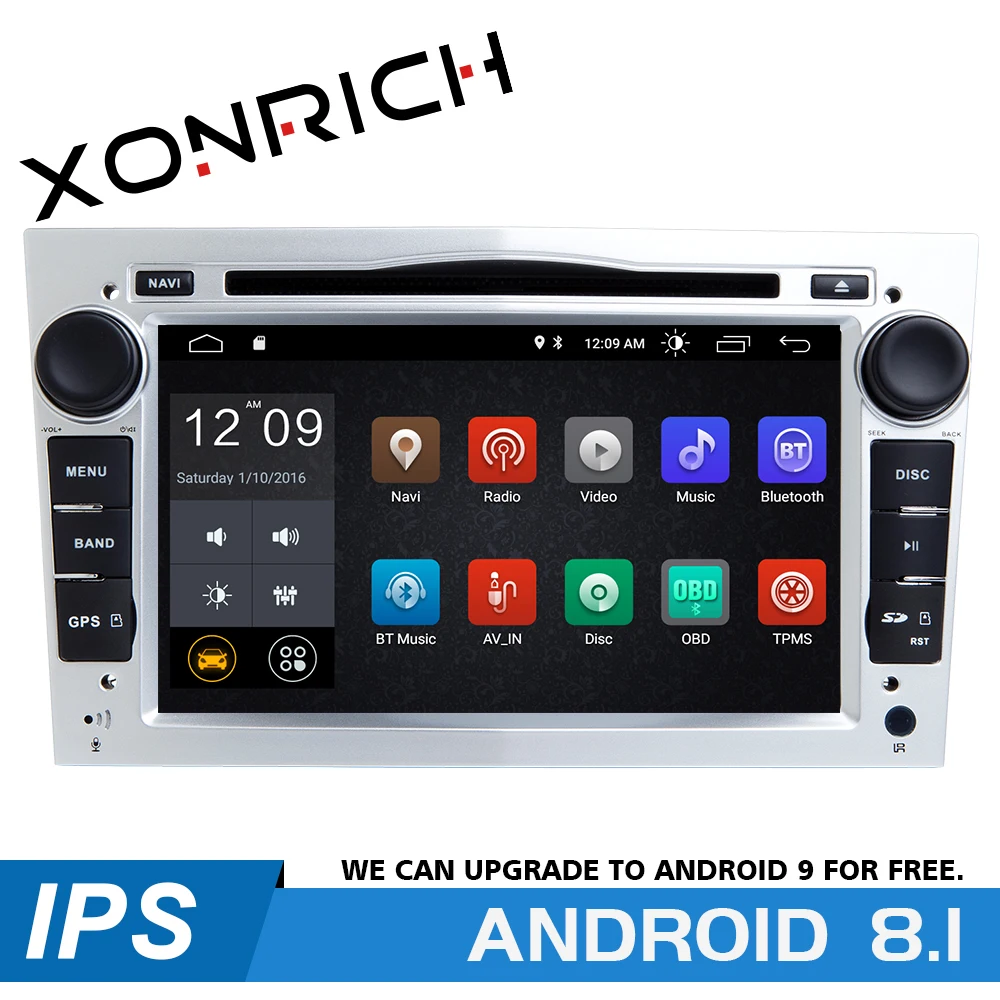 2 Din Android 8.1 Car Radio Multimedia For Opel Vauxhall Astra H G J vivaro Vectra C Antara Zafira