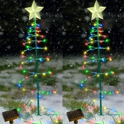 Solar LED Christmas Tree Lights Decorations Outdoor Garden Fairy String Lights Lamp Xmas Party New Year Gift Courtyard Lanterns