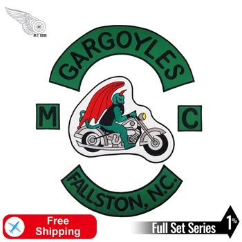 

Devils Moto Embroidery Patches Motorcycle Appliqued Vest Jacket Iron on for Cloth Club MC DIY Custom Handmade Cool Accessories
