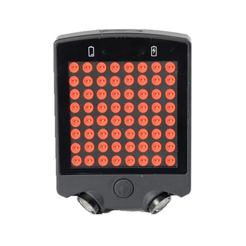 

Wireless Remote Control Bicycle LED Tail Light Steering Turn Signal Brake Lamp EDF88