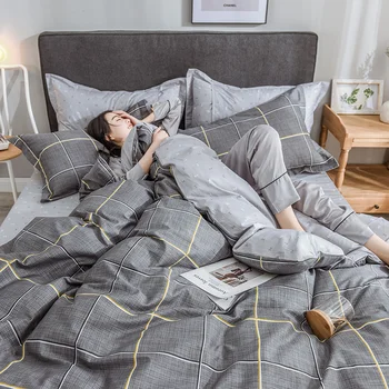 

Cotton Bedding Summer Bed Linen Quilt Cover Student Dormitory Summer Single Three-Piece Set