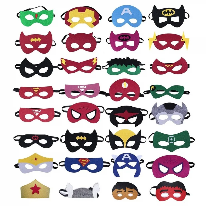 

Party Costumes Masks Superhero mask Cosplay Superman Batman Spiderman Hulk Thor IronMan Princess Halloween Christmas kids adult