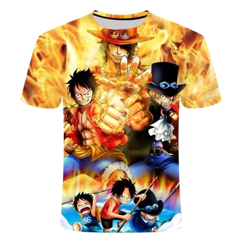 

One Piece Luffy 3D Printed Fashion t shirt Women/Men Summer Short Sleeve 2020 Casual Tshirts Popular Anime Trendy Tee Shirts