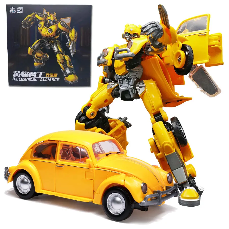 

TAIBA H6001-3 Alloy Yellow Bee Transformation 21cm Film Warrior BMB Mode Action Figure Robot Model Toy Kids Gift