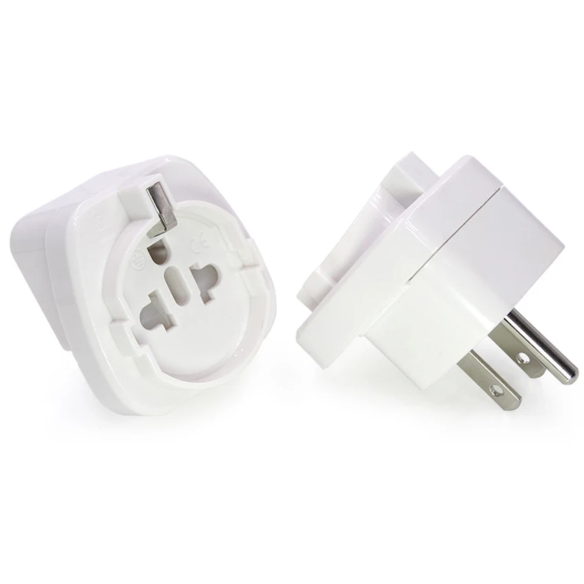 EU franch germany to USA Japan canada Philippines Thailand Taiwan Grounded US Type B Wall cable Plug Travel Adapter Outlet