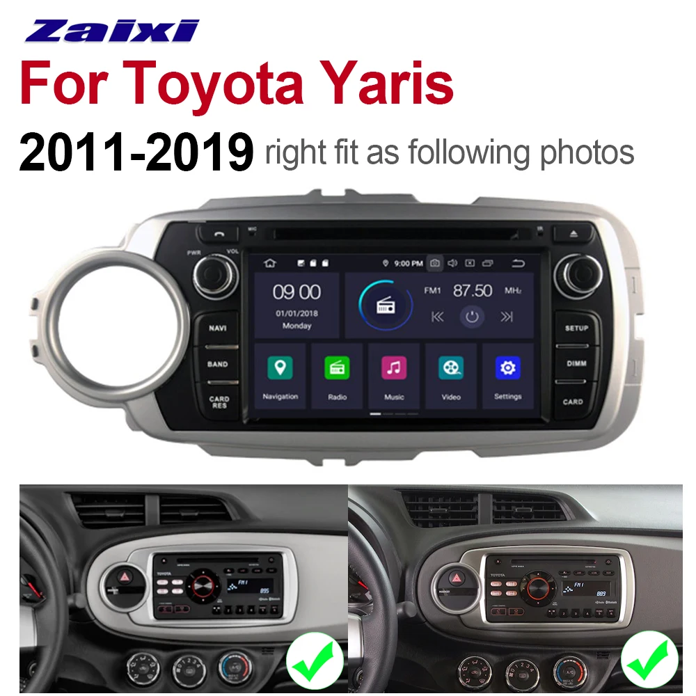 Автомобильный мультимедийный плеер ZaiXi 7 дюймов Android 2 Din Wi Fi GPS навигация Авторадио