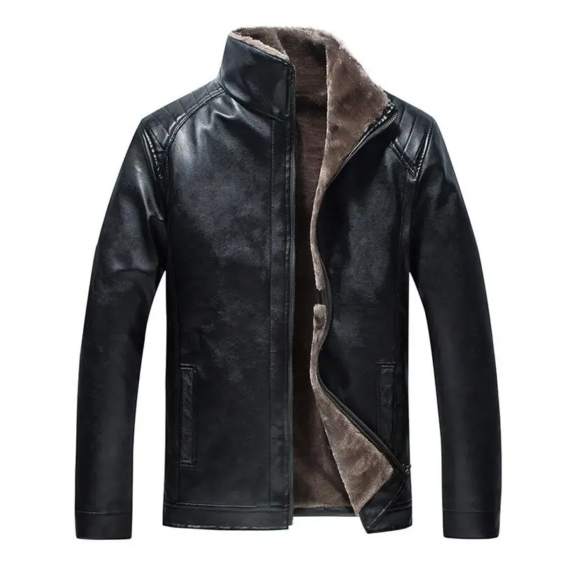 VXO, флисовые куртки, новинка, Осень-зима, мотоциклетная кожаная куртка, Мужская ветровка, Куртки из искусственной кожи, мужская верхняя одежда, теплое кожаное пальто