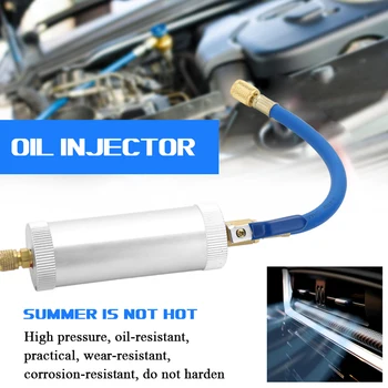 

R12 R134A R22 Air Conditioning Car Oil Injection Tool 2 Ounce 1/4" Pure Liquid Oil Coolant Filler Tube Car Accessories
