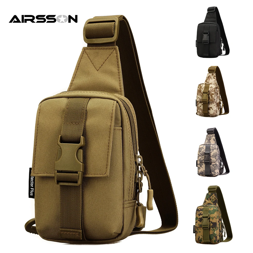 Tactical Molle Sling Chest Bag Backpack Assault Outdoor Shoulder Messenger Pack