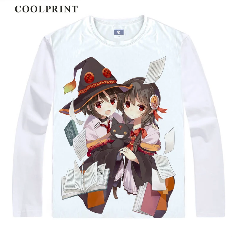 Style 13 Kono Subarashii Sekai ni Shukufuku wo Konosuba футболка Аква мегумин футболка аниме цифровая Винтажная футболка с длинными рукавами и принтом - Цвет: Style 13