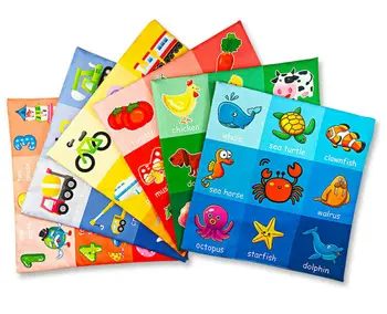 

Newborn Cartoon Book Toys 2 Side Pattern Soft Cloth Book Kids Learning Educational Black/White Cognition Rustle Sound Newspaper