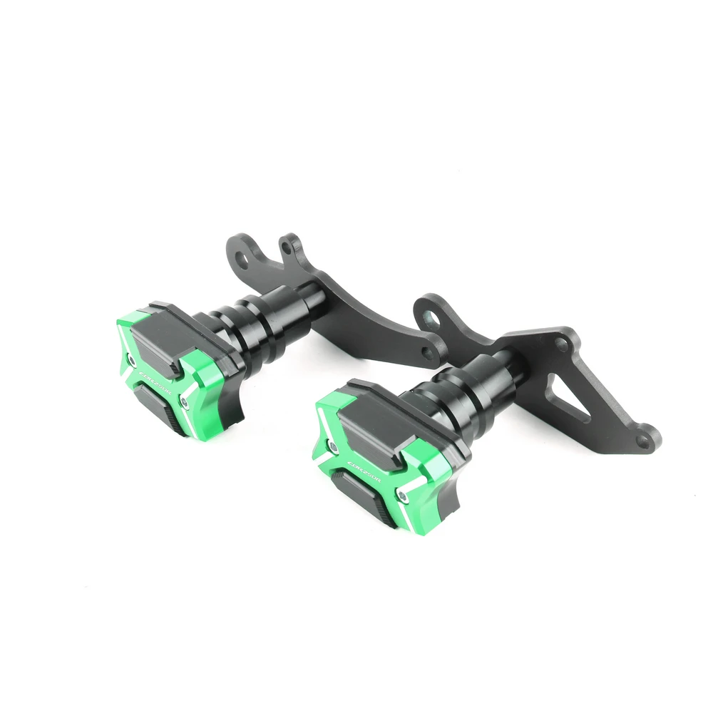 Мотоцикл с ЧПУ Рамка слайдер Crashpads протектор щитки для Honda CBR250R - Цвет: Green