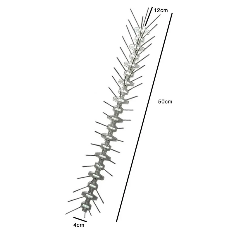 Горячая 50 см экологически чистые шипы для птиц из нержавеющей стали для голубей и других небольших птиц забор контроль безопасности комплект