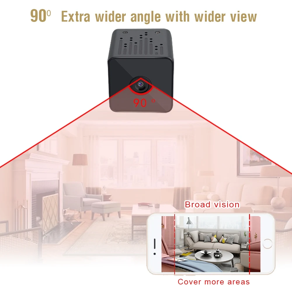 Новейшая Мини wifi камера, портативная ip-камера 1080P с питанием от батареи, беспроводная микро Спортивная камера, поддержка скрытой TF карты безопасности