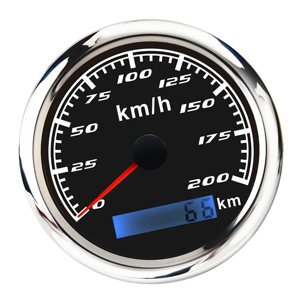 

200MPH 85mm Boat Digital GPS Speedometer Gauge LCD Display Marine TachometerFor Boat Yacht Speedboat Etc LED Boat Accessories
