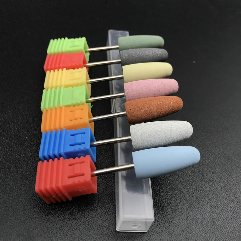 1 шт. резиновый карбид кремния сверла для ногтей гибкий полировщик маникюрный аппарат аксессуары для ногтей электрическая пилка для ногтей