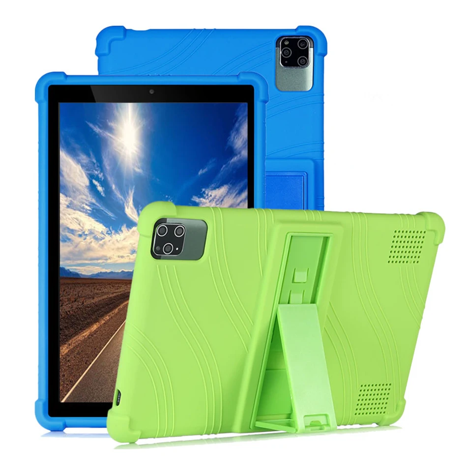 Szoxby-capa de Silicone Universal Macia para Tablet pc Shockproof Cor Sólida Capa Traseira Protetora 10 10.1 - Imagem 6