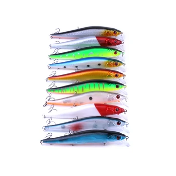 

100pcs 14pcs 23g hard plastic minnow fishing lures wobble pike carp trout fishing baits isca pesca fishing tackles