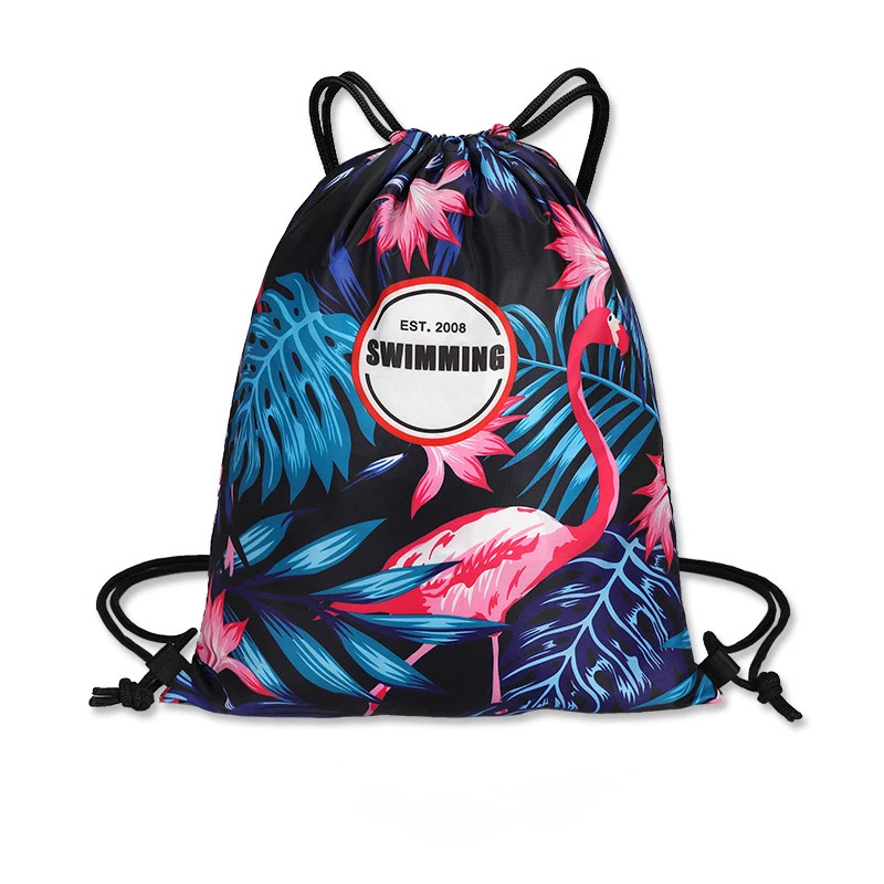Портативный спортивный рюкзак, сумка для плавания, водонепроницаемая, с двойным плечом, на шнурке, для влажной и сухой путешествий, сумка для женщин и детей - Цвет: A