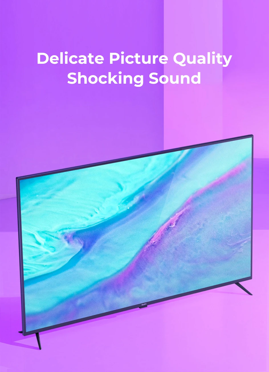 Xiaomi Redmi Smart tv 70 дюймов 4K HDR разрешение домашнего кинотеатра 2 ГБ+ 16 Гб Поддержка Dolby Audio для домашнего офиса