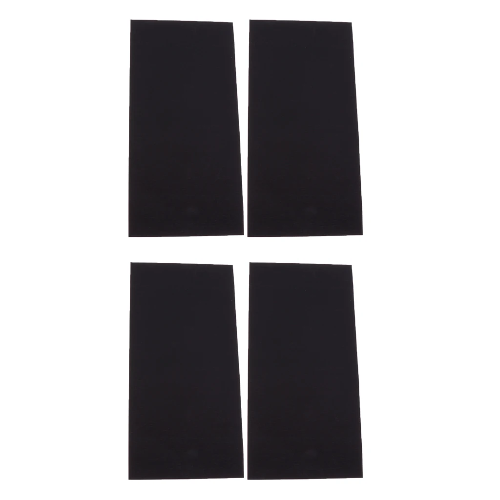 4 Pack Self-Adhesive Nylon Repair Patch - Down Jacket/ Tent Applique Sticker Waterproof Washable Black