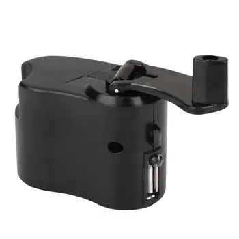 

Hand Power Dynamo Durable Clockwise Rotation ABS Portable Backpack Travel Hiking Hand Crank Charging Survival Gear USB Camping