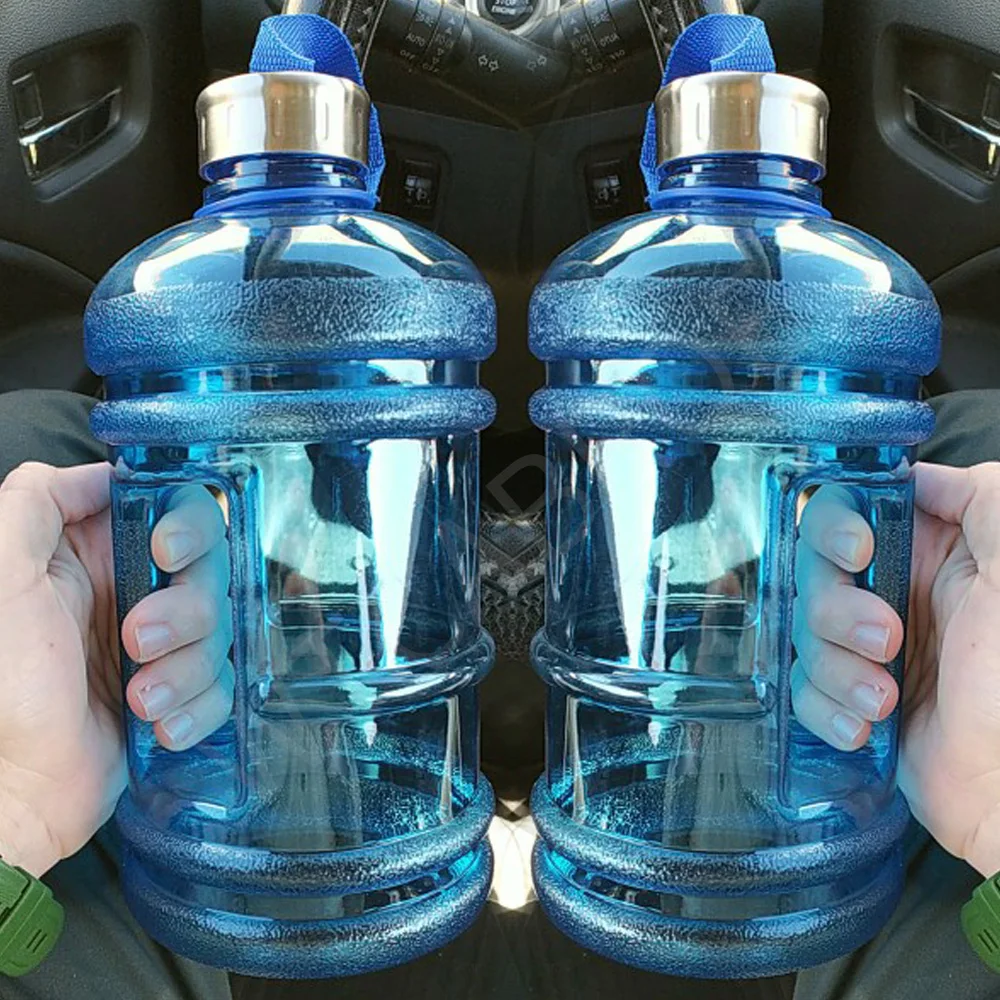 2 Pack Dumbbell Water Bottles - 2.2L (75 Oz) PETG Gym Bottles, Adjustable Weight For Workouts - View #10