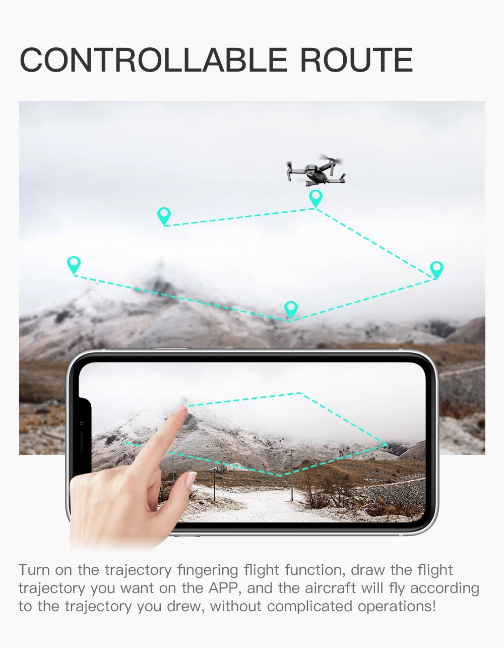 Лучший Дрон 4K с HD камерой Wi Fi 1080P камера Follow Me Квадрокоптер FPV умный долгий срок