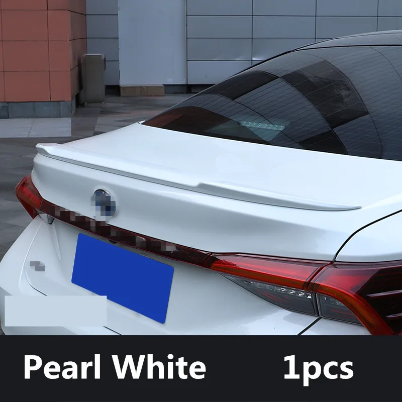Pearl White 1pcs Для TOYOTA AVALON фиксированное давление ветра хвост Горизонтальное давление хвост кузова хвост плавник полный клей авто аксессуары - Цвет: Pearl White 1pcs