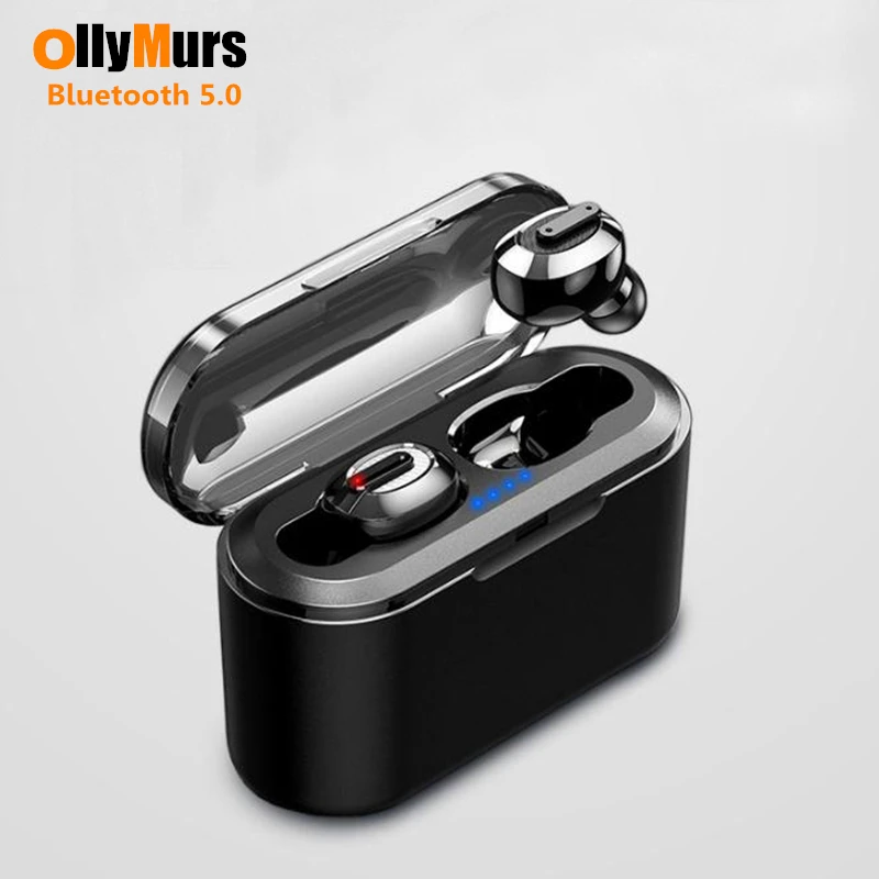 Bluetooth гарнитура 5D стерео беспроводные наушники вкладыши мини Водонепроницаемый